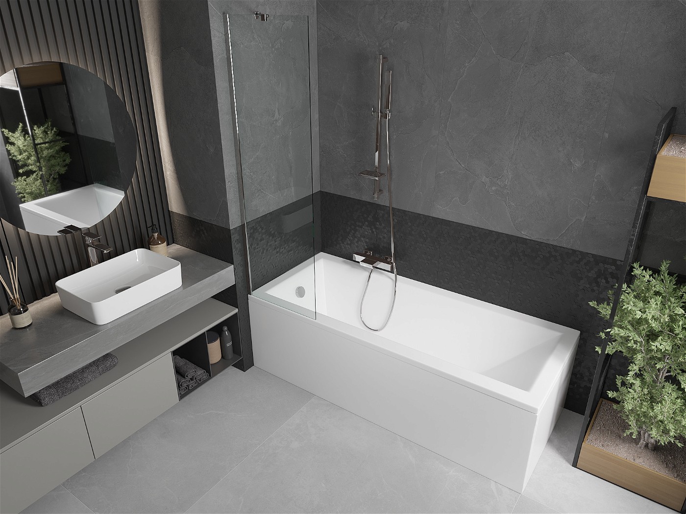 mexen-next-parawan-nawannowy-1-skrzydlowy-50-x-150-cm-transparent-chrom-895-050-000-00-00-01